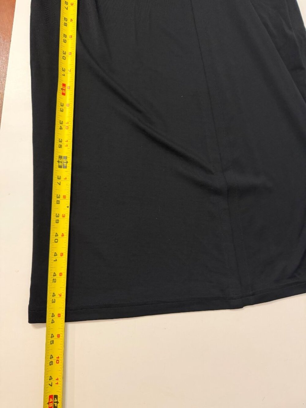 NWT Spanx Sleek Jersey Ruched Tank Dress Black Sz Small - Picture 9 of 9